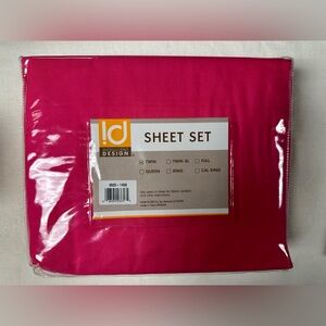 Hot pink Twin Size bed sheets